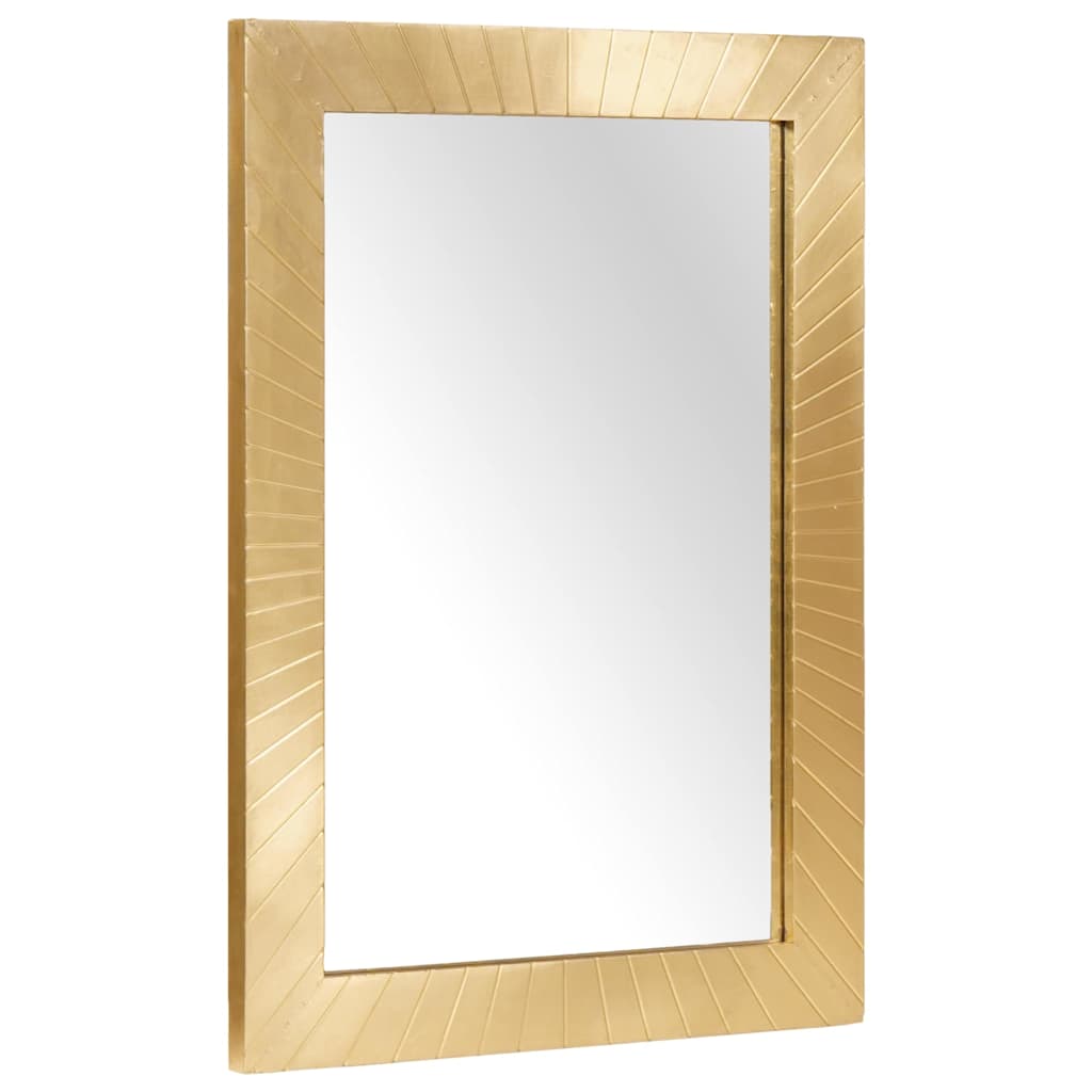 Bathroom Furniture Sets 4 pcs Black and Gold Solid mango wood